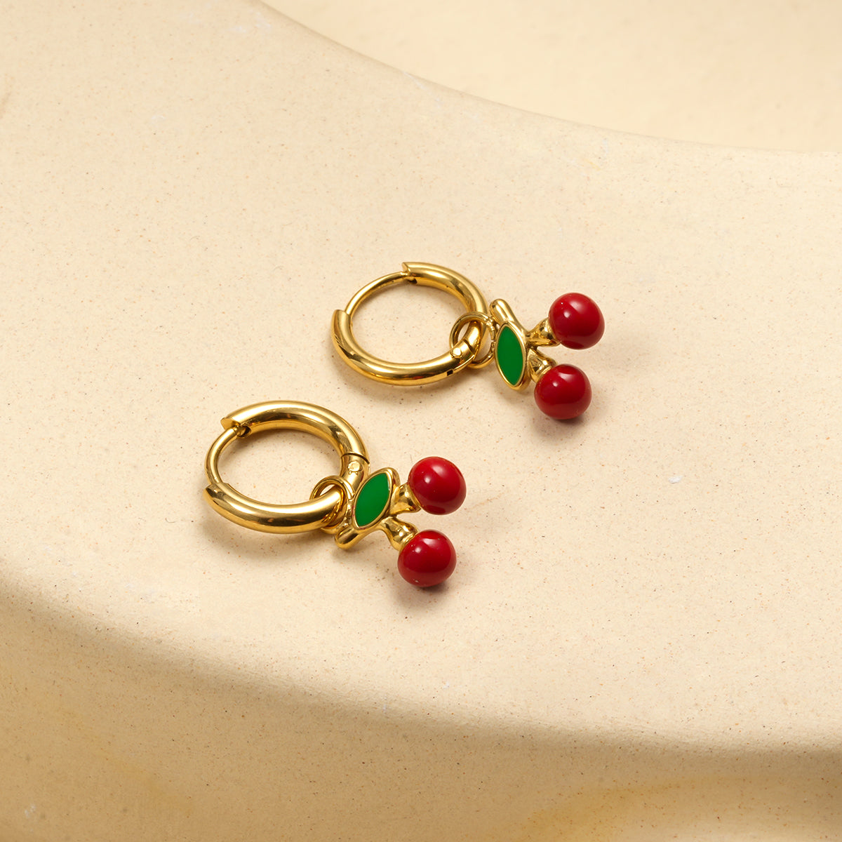 Boucles d'oreilles Cerise