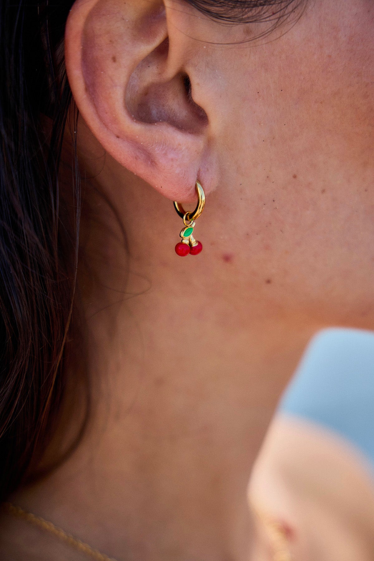 Boucles d'oreilles Cerise