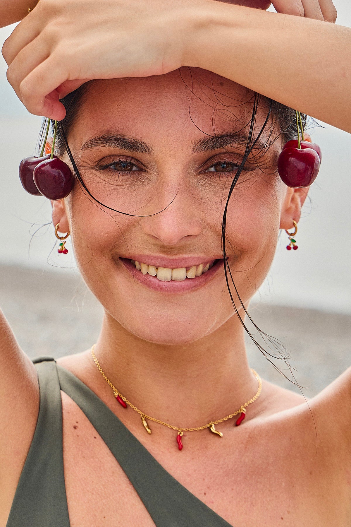 Boucles d'oreilles Cerise