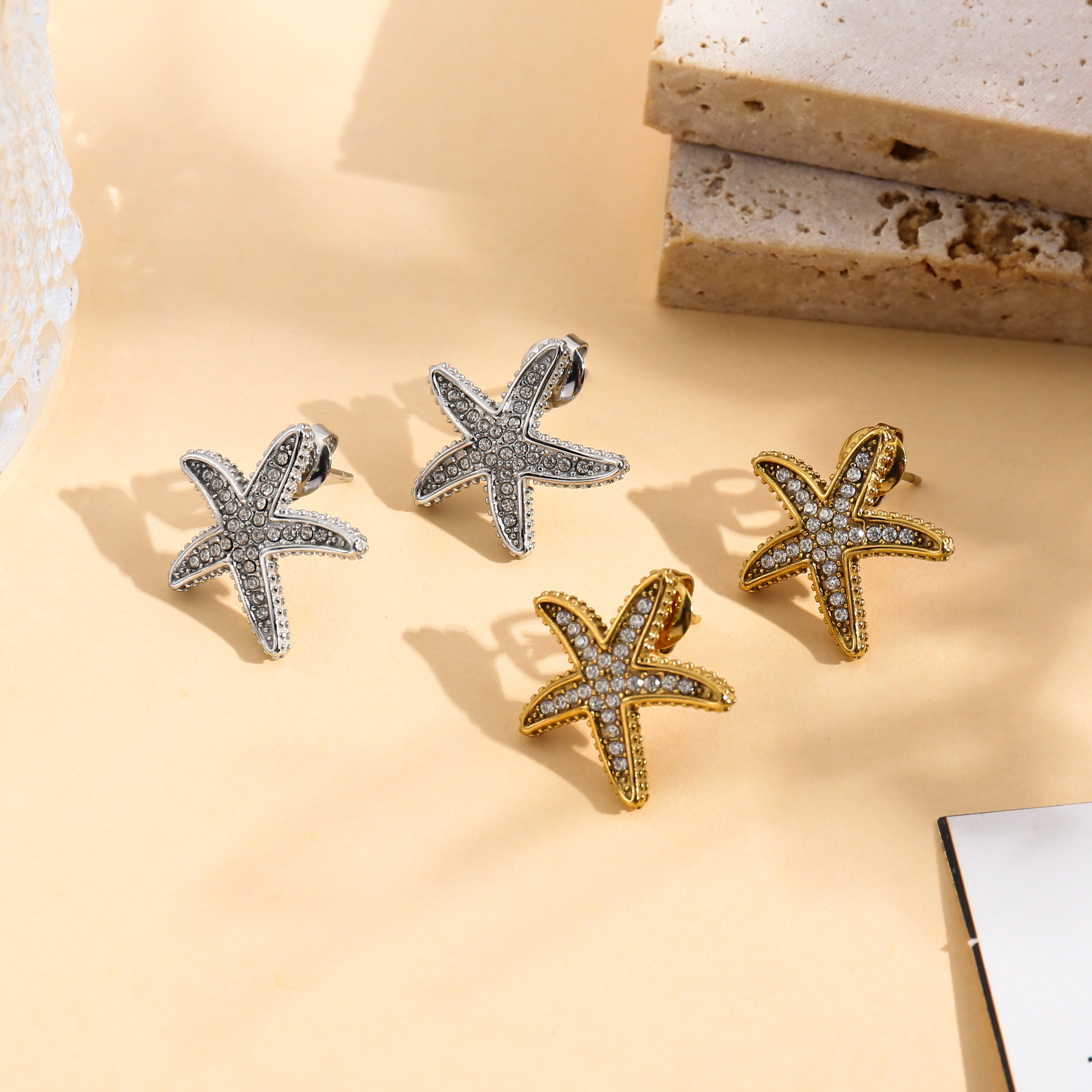 Boucles d'oreilles Étoile Marine