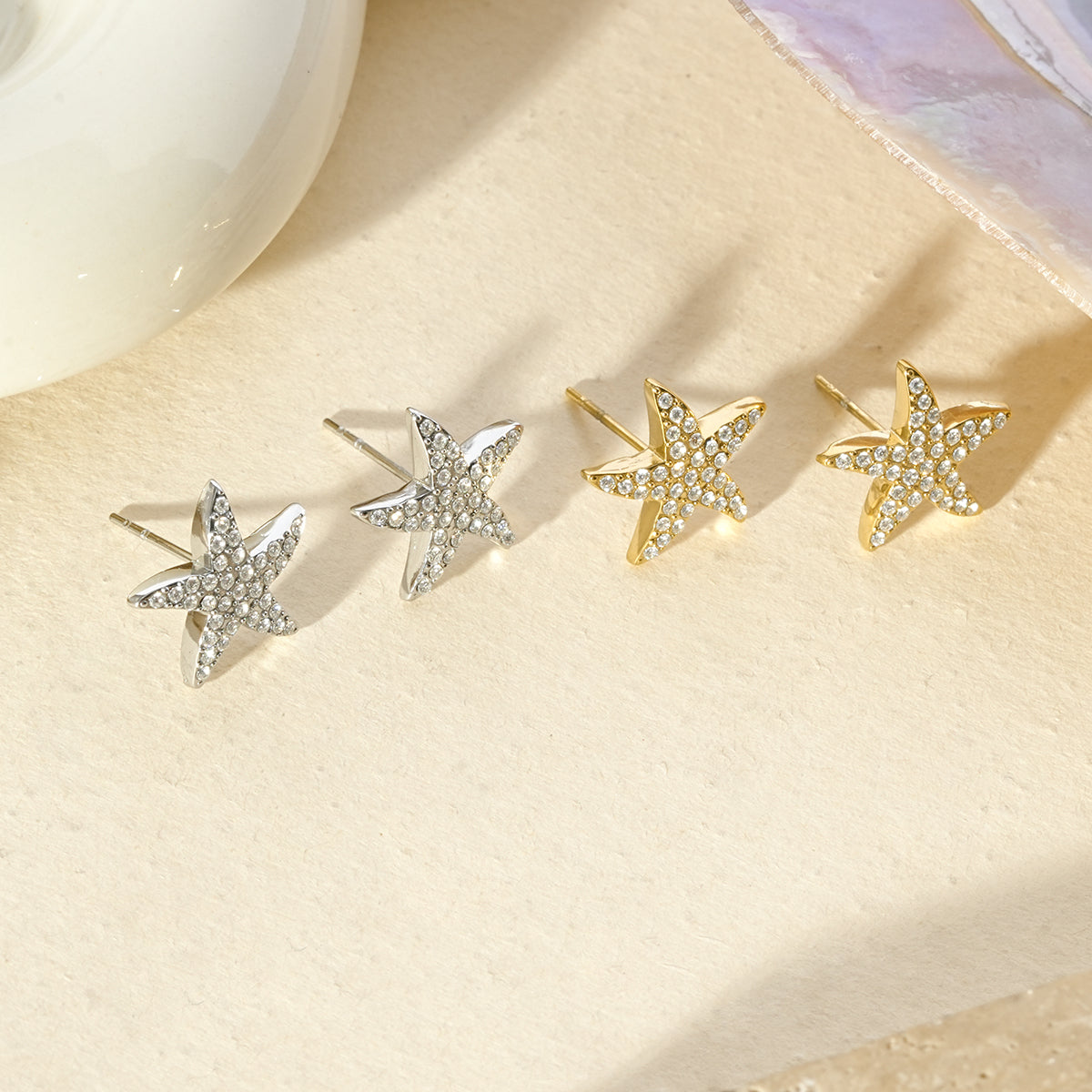 Boucles d'oreilles Étoile Solaire
