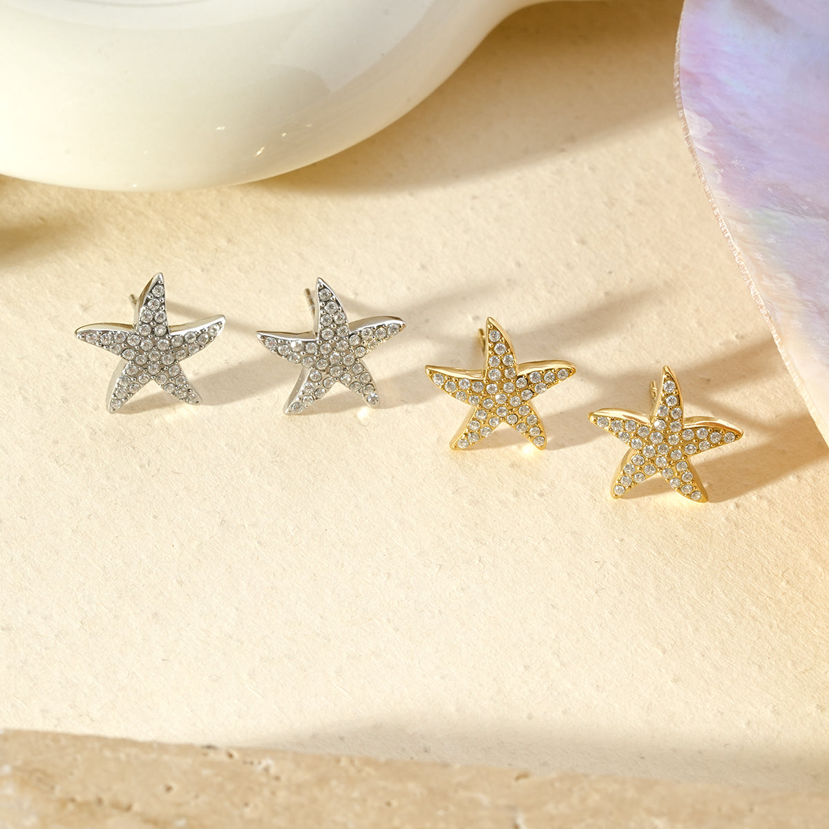 Boucles d'oreilles Étoile Solaire