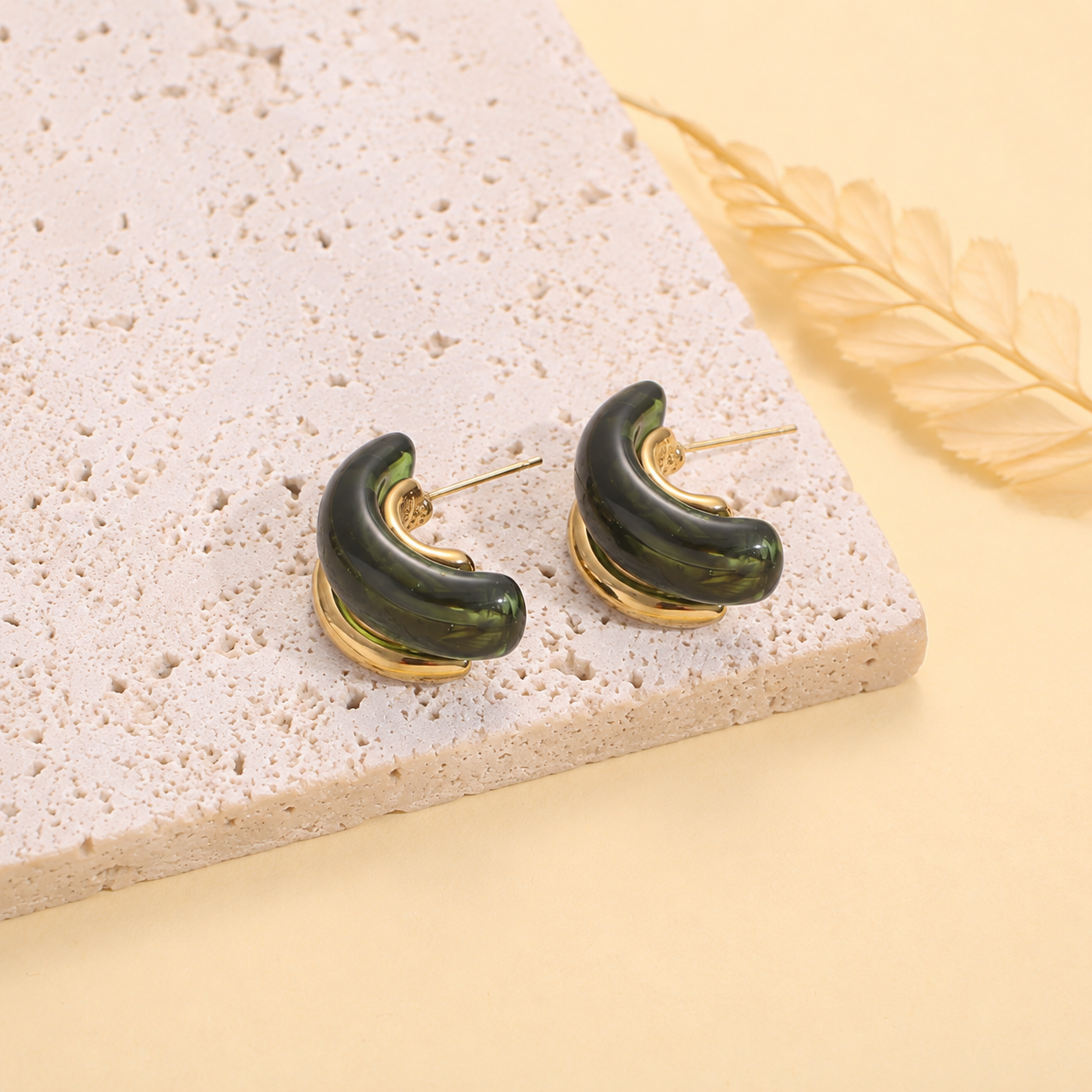 Boucles d'oreilles Olive